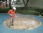도봉구, 어린이공원 놀이터 모래도 깨끗이 소독 진행